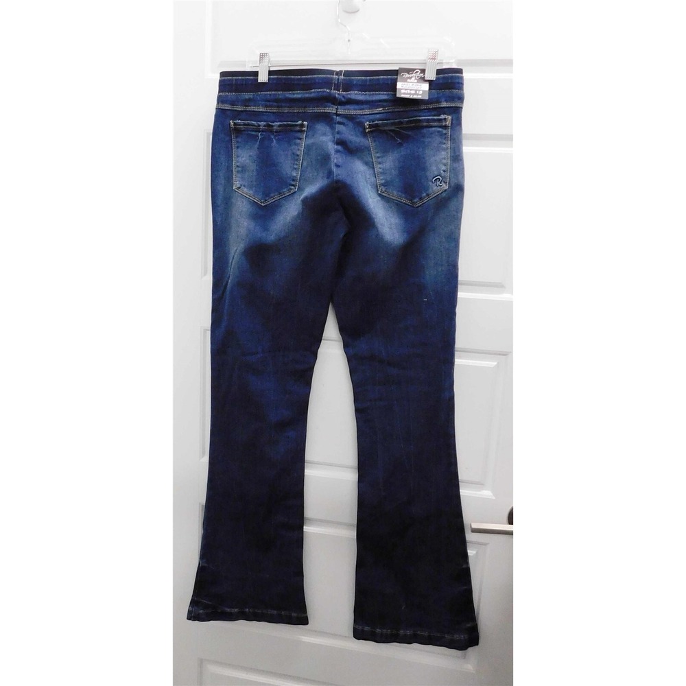 New Revolution by Revolt Mid‎ Rise Bootcut Stretch Jeans sz 13 - Picture 6 of 7